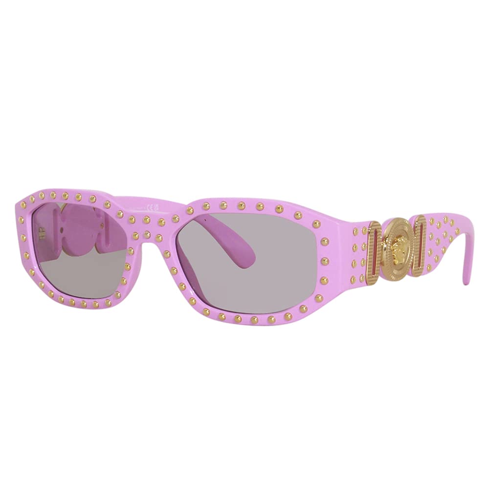 Versace Man Sunglasses Black Frame, Dark Grey Lenses, 53MM