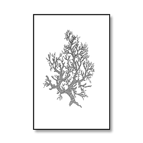 Arte de pared moderno de coral y playa juego de 3 lienzos sin marco 50x70 cm 3