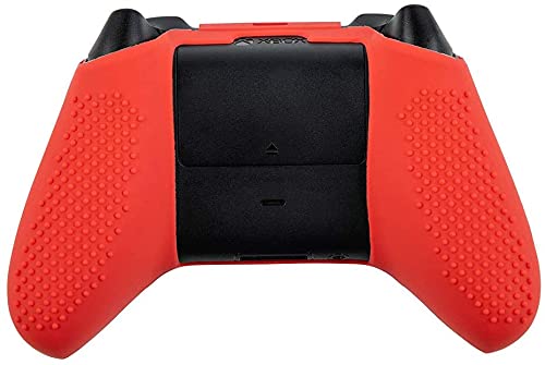 Image of MrDeal Xbox Series X Xbox Series S Controller Silicone Cover Anti Slip Protective Case Sleeve for Xbox Series S X Controller (Red)