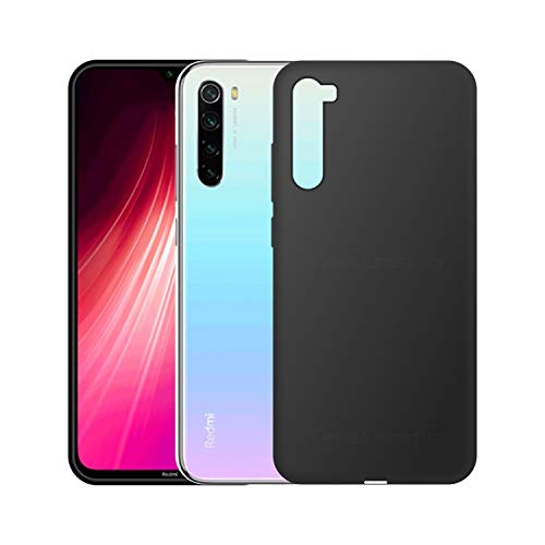 Image of Case Creation Luxurious OG Series for Xiaomi Redmi Note8 Pro Case Cover,Anti-Dirty Slim Case Frosted Matte Cute Candy TPU Raised Bezel (Splash of Color) Back Cover for Redmi Note 8 Pro -Black