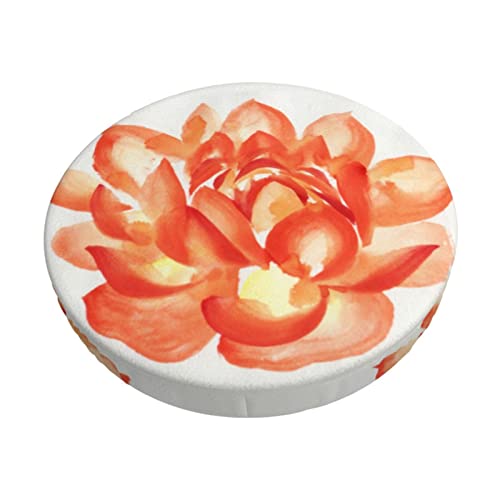 Florals Round Bar Stool Covers,Washable Soft Bar Stool Cover Cushion Slipcover 14 Inch #TOP1