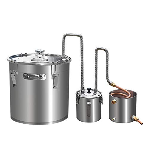 AnEssOil Alcohol Still Wine Making kit Water Distiller Still Home Brewing Equipment it can Adjustable Fragrance (33L)