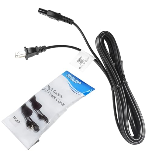 HQRP AC Power Cord Compatible with C Crane CCRadio-2E Enhanced AM FM Weather and 2-Meter Ham Band CC2BE Radio Mains Cable, UL Listed