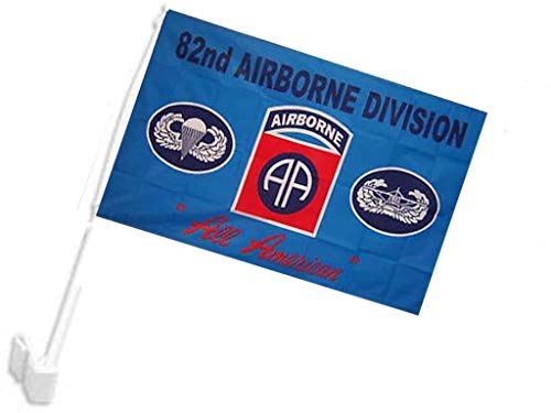 ShopForAllYou Decor Flags 12x18 Airborne 82nd Blue Car Vehicle 12