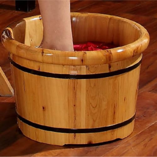 Spa de pies de madera para baño y relajación miniatura 3