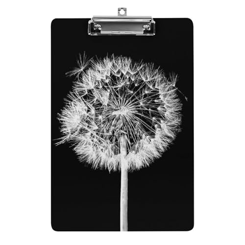 Porte-formulaires A4 pince puissante et motif délicat fleur blanche