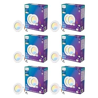 PHILIPS LED Retrofit Flush, 5/6 Inch, Pack of 12