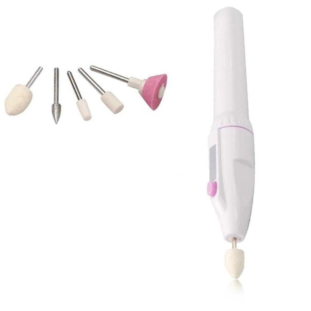 wagmine Electric Nails Decorator 7 In 1 Art Tip,Nail Filer Trimming Kit Salon Sharper Grinder Drill Machine with Polish Manicure Pedicure Grooming Tool Kit -Multicolour-image-33