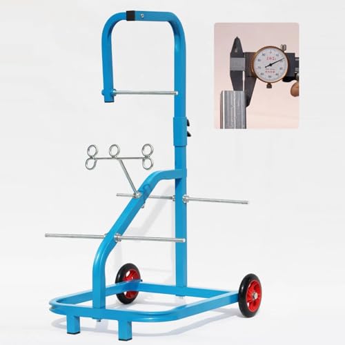 Support de bobine de fil électrique robuste – Distributeur de câbles en acier laminé portable à 6 axes et solution de stockage pour une utilisation industrielle et commerciale