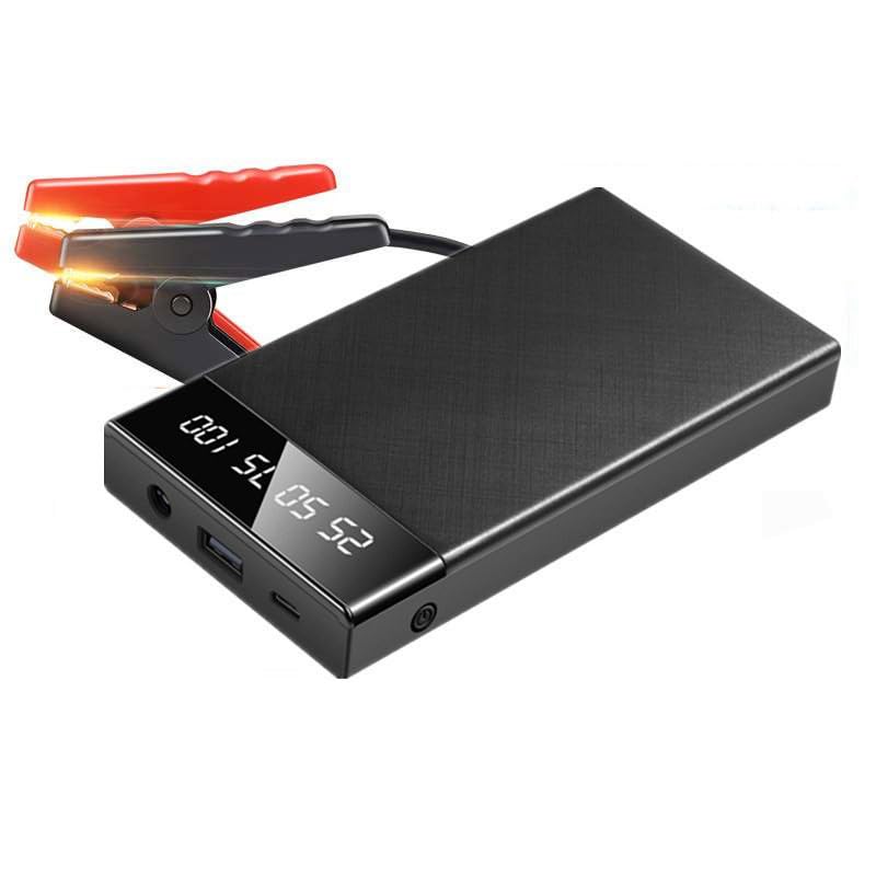 1000A Zasilacz Awaryjny Samochodu 6500mAh Przenośny Rozrusznik Awaryjny Auto Wzmacniacz Akumulatora Samochodowego 12V Mini Urządzenie Rozruchowe(Black)
