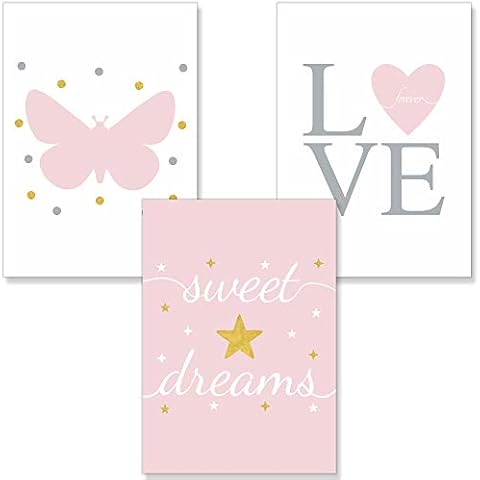 PREMYO Nursery Wall Art Prints for Girls Cover