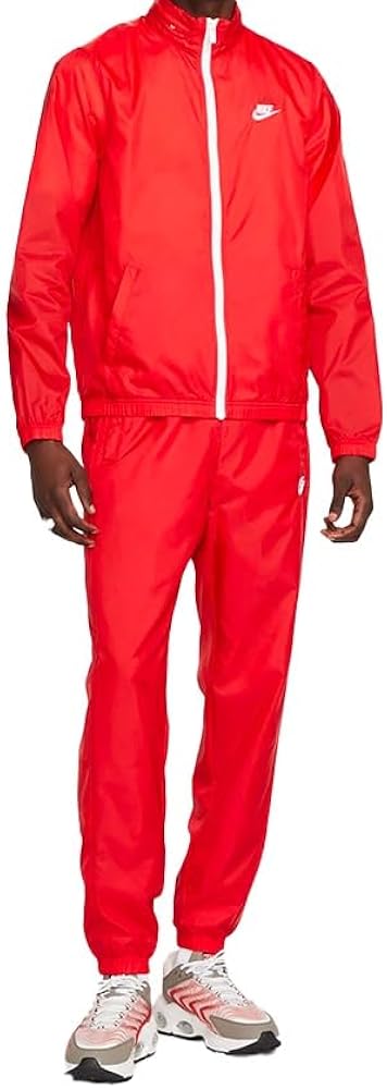 red and white nike jumpsuit