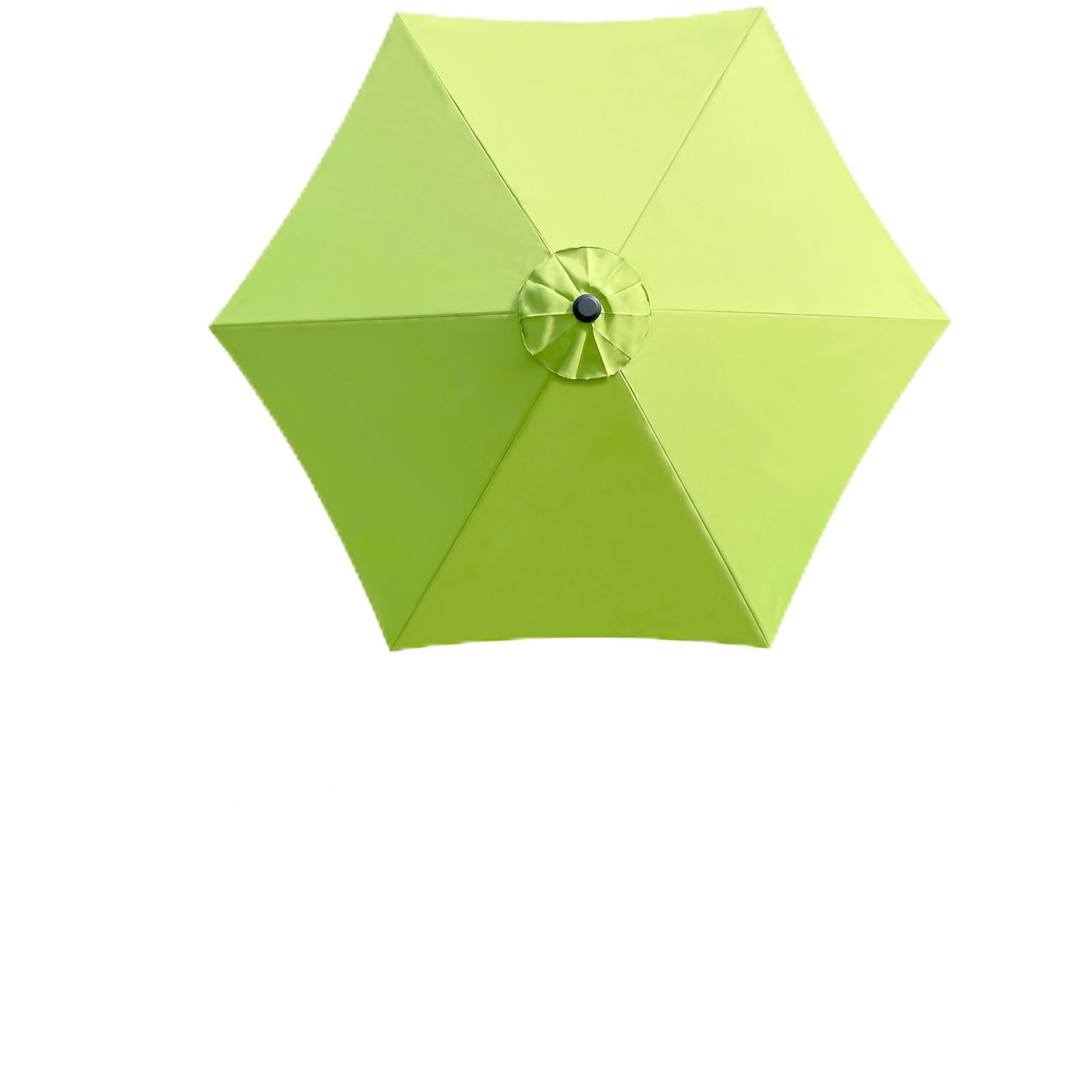 Zaquak 9ft Umbrella Replacement Canopy,Umbrella Cover Replacement,Market Umbrella Top Suit 8 Ribs(Palm Green)