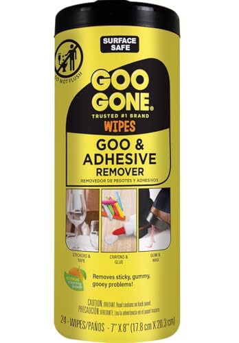 Goo Gone Clean Up Wipes Adhesive Remover - 24 Count