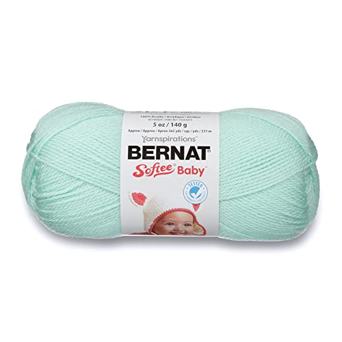 Image of Bernat Softee Baby Yarn for Crocheting Soft, Mint, 3-Pack