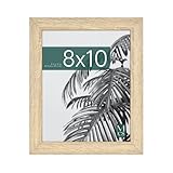 MCS Studio Gallery 8x10 Picture Frame Natural Woodgrain Engineered Wood, Vertical & Horizontal Wall Hanging & Easel for Tapletop Display, Rectangle Photo Frame for Photos, Posters & Art Prints (1-Pack)