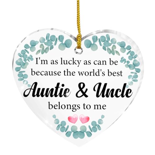 Auntie & Uncle Gift Ornaments - Thank You Gifts for
