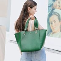 sqlp Large Work Tote Bag for Women Handbags Big Bucket Purses Dark Green — image 2