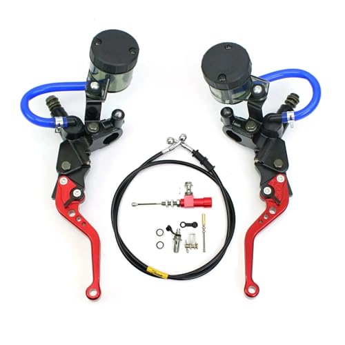 Maître-cylindre de pompe à levier d'embrayage hydraulique rouge moto enduro