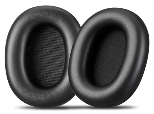 Coussinets pour Sony WH-1000XM6 en cuir protéiné premium noir de qualité supérieure