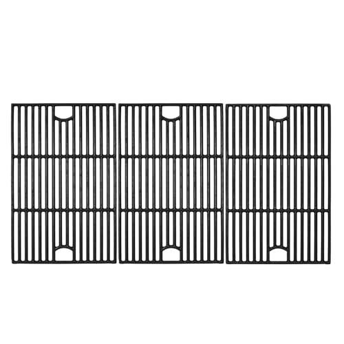 COGRICHBF 720-0896 17 inch Grill Grates Replacement Part for Nexgrill 6 Burner 720-0896B 720-0898 720-0896X 720-0896E Gas Grill Cast Iron Cooking Grids for Nexgrill 6-Burner Deluxe 720 0896b