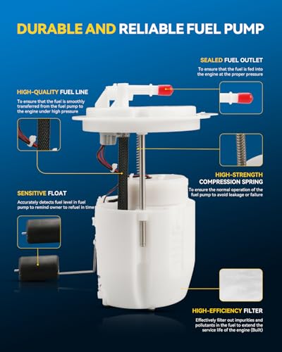 Image of PHILTOP Electric Fuel Pump Assembly FG1962, SP7199M | Fit for 2009-2020 Dodge Journey