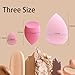 GFOUNS 15 pcs Beauty blender Makeup Sponge Bulk:Blender Sponges 15 Pcs for Liquid, Cream, and Powder, Multi-colored Pink make up sponges for foundation