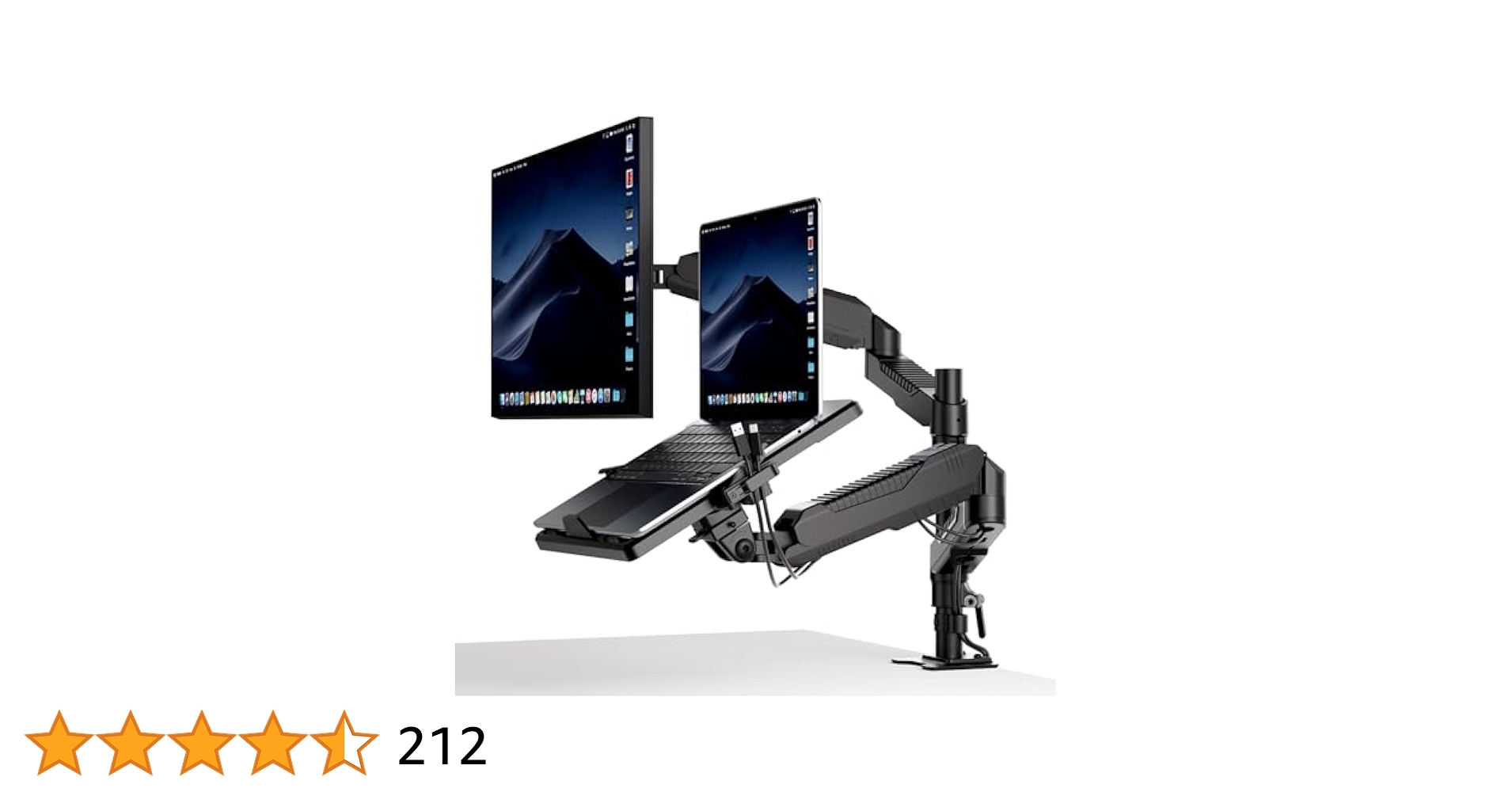 ロボロビン-デュアルノートパソコンアーム-グロメット式＆クランプ式モニターアーム Amazon.co.jp: ロボロビン デュアル ノートパソコン/モニター