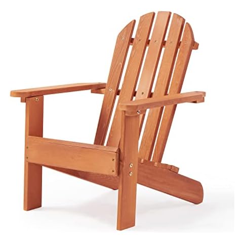Kids Outdoor Wooden Adirondack Chair for Patio Garden Backyard Porch Pool Cover