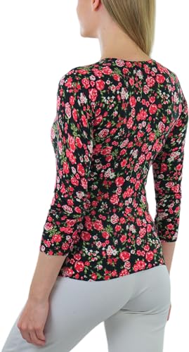 Image of ToBeInStyle Women's Long Sleeve Button Down V-Neck Cardigan