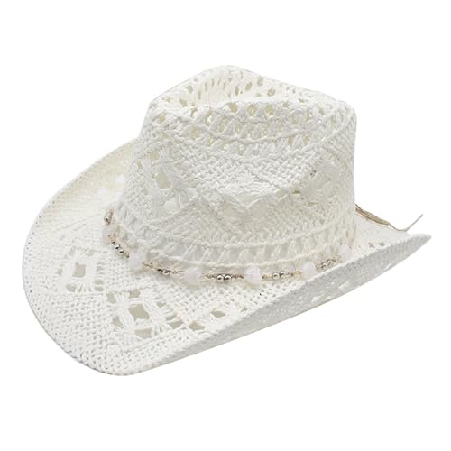 Chapeau de paille vintage pliable avec un très large bord