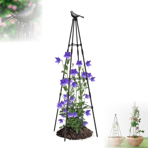 Rankhilfe Garten 130cm, Gartenspalier Für Kletterpflanzen, Außenbereich Pflanzenständer Rankhilfe Rosen für Kletterpflanzen,Dekorative...