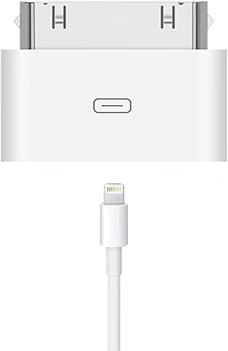Apple MFi - Adaptador de 30 pines macho a hembra de 8 pines, convertidor de sincronización de carga Lightning a 30 pines para estaciones de