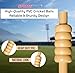 SPORTSYUVA Cricket Heavy Duty PVC Bails for Cricket Stump Set of 4