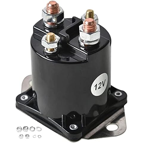 1013609 Club Car Starter Solenoid,Gas Golf Cart Solenoid,12V Solenoid Switch 1013609 for 1984-Up Club Car DS & Precedent Gas Golf Cart,1012275, 1013609, 435-154,1012275,435-154,LPL6003 Cover