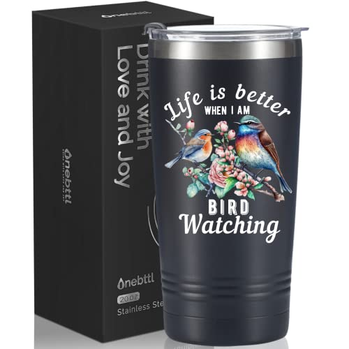 Onebttl Bird Watching Tumbler for Lovers & Watchers, 20oz Stainless
