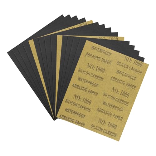 Kozelo 15Pcs Papiers Sable 9x11Po 1000 Grain Feuilles Carbure Silicium