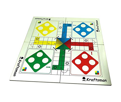 Image of Braintastic Ludo Board Game for Kids Adults Family Interesting Mind Game for Home Travel Super Fun to Play 2-4 Players Age 8+ Years (Portable Ludo)