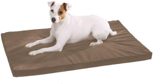 Slumber Pet 41-Inch Memory Foam Rectangular Dog Bed, Warm Sand