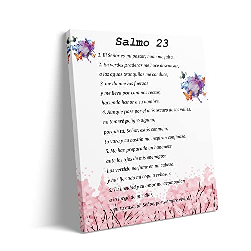 Salmo 23 En Español Para Pared, Psalm 23 Wall Art, Cuadros Cristianos Para Pared En Español, Christian Wall Decor In Spanish, Decoraciones Para Cuartos (16