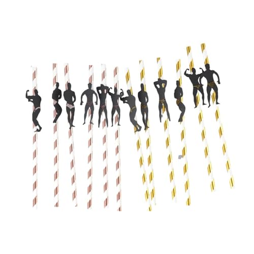 Vctitil 12 pitillos decorativos reutilizables de papel miniatura 1
