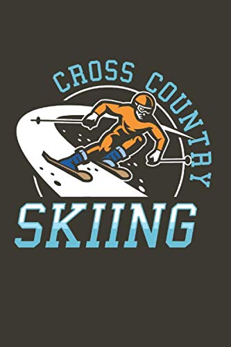 Cross Country Skiing: Cool Animated Design For Skiing Lover Notebook Composition Book Novelty Gift (6"x9") Dot Grid Notebook to write in
