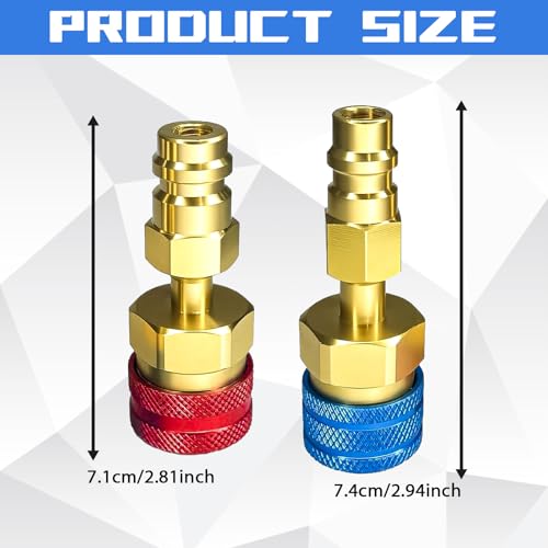 Adaptador Kit Convertidor R1234yf a R134a para AC Auto miniatura 2