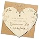 Gutschein Karte Holz „Das schönste Geschenk ist gemeinsame Zeit“ Herzform mit Umschläge Karte zum Selber Beschriften Gutschein für gemeinsame Zeit Geschenk Grußkarte zur Hochzeit Geburtstag Jahrestag