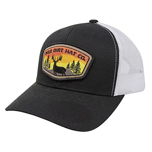 Image of Red Dirt Hat Company Sunset Deer Adjustable Snapback Hat