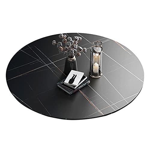 WXJ Großer Marmor Lazy Susan Drehteller, Runde Esstischplatte, 50 Bis 100 cm Durchmesser, Drehbares Tablett Servierplatte für Käse Dessert Obst Backen Kuchen Cover