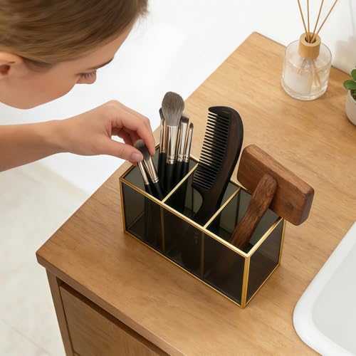 Organiseur de cosmétiques 3 compartiments contre le désordre