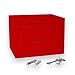 Produktbild Bonzus® Minisafe Minitresor Safe Mini Safe Tresor Wandsafe Geldschrank Geldkassette BZ1 (rot)