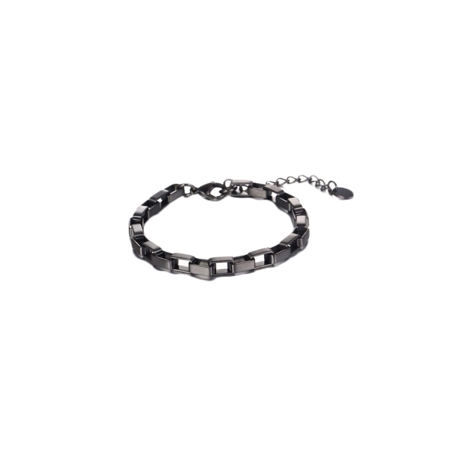 ANAZOZPulsera Cadena Hombre Acero Inoxidable,Brazalete Punk Hombre Pulseras Hombre 20.5cm Pulsera 5.9mm Pulsera para Hombre de Antigua
