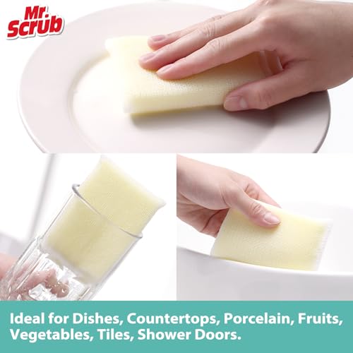 Sponges Kitchen Dish Sponge for Washing Dishes Cleaning Kitchen, All-Purpose, 12 Pads, Non Scratch, Premium Kitchen Scrub Sponge and Scrubbers Cleaning Pads, Ideal for Kitchen, Bathroom
